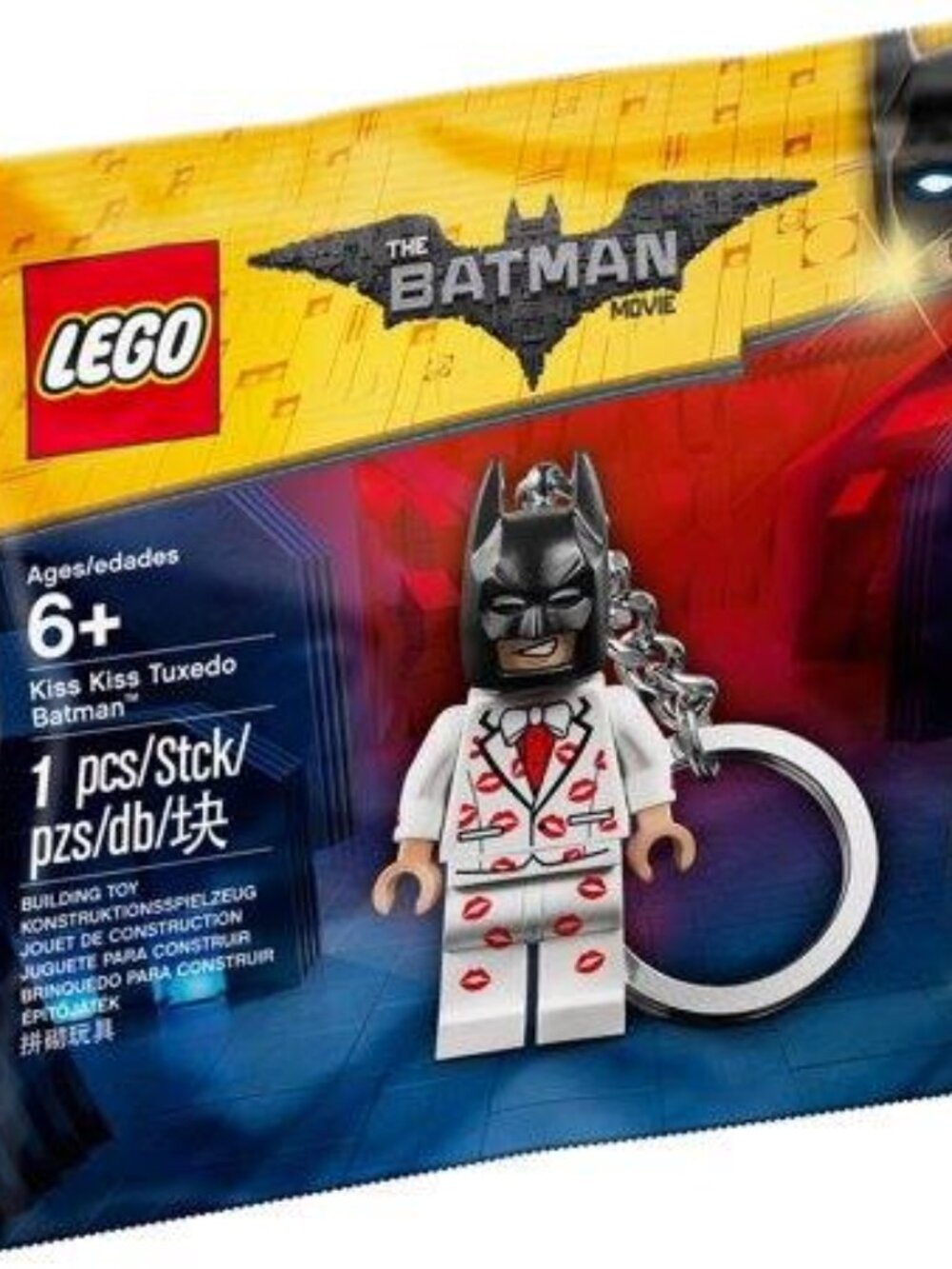 Brand New The Batman Movie Kiss Kiss Tuxedo Batman Keychain